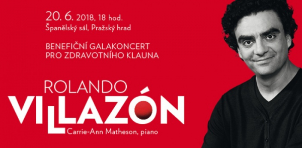 Benefičním koncertem oslaví tenorista Rolando Villazón 10 let v roli evropského ambasadora smíchu