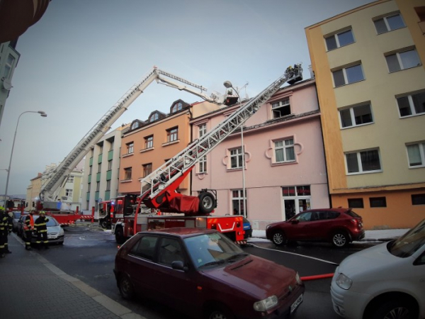 Požár domu v Mladé Boleslavi způsobil škodu za čtyři miliony